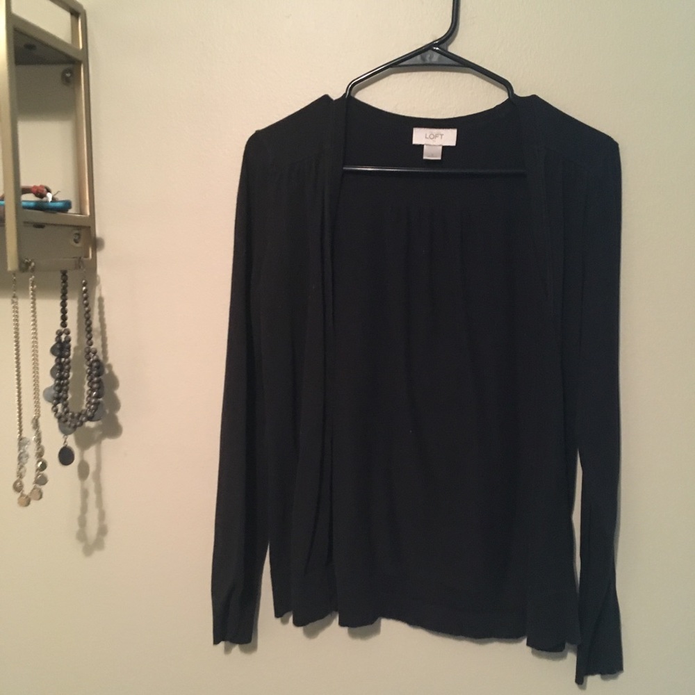 Black cardigan from Loft